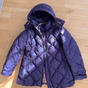 Burberry puffer coat size XL